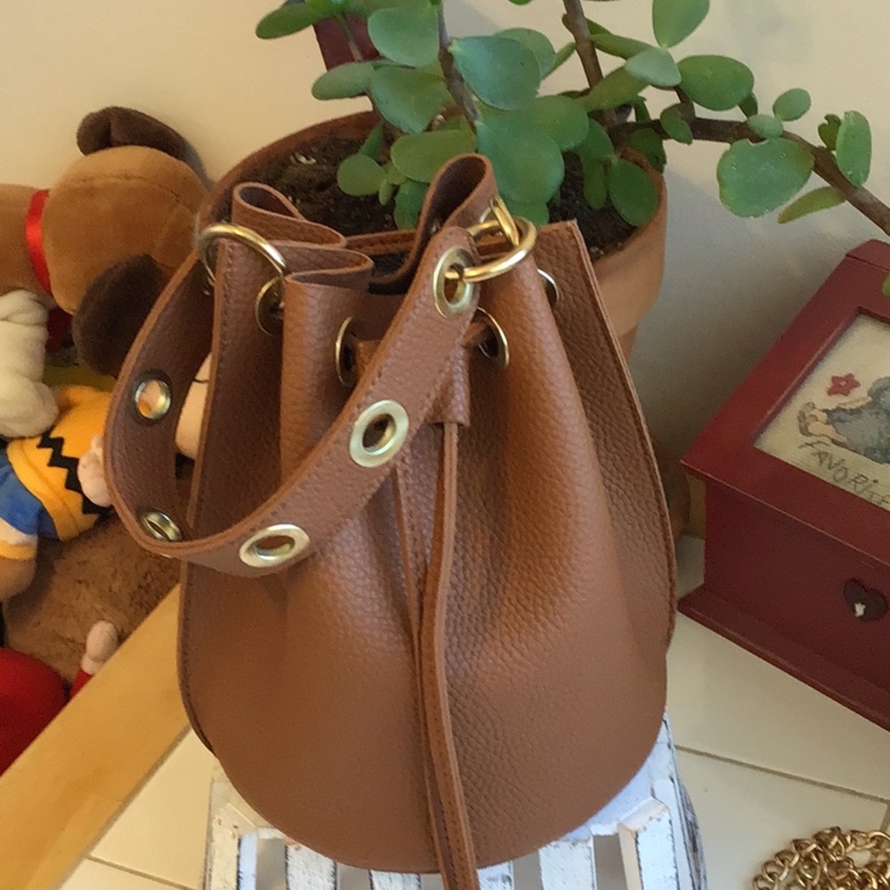 Classy Mini Drawstring Bucket Bag (#5) - image 2